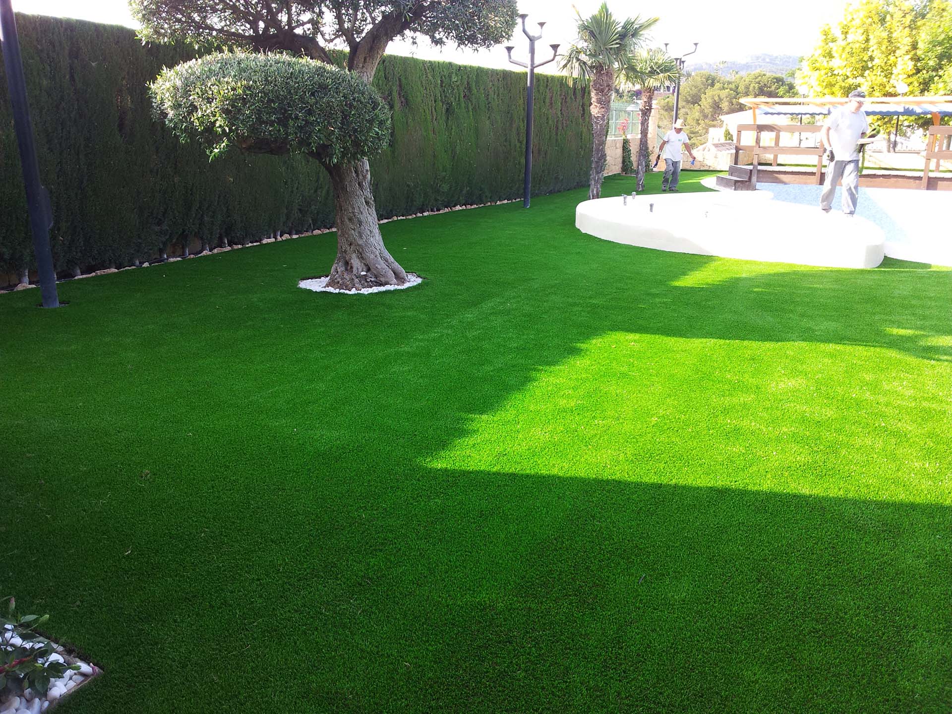 Jardín césped artificial Calp